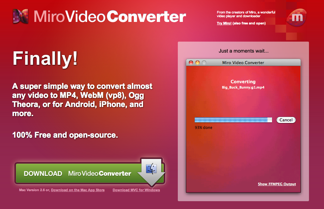 miro video converter audio missing